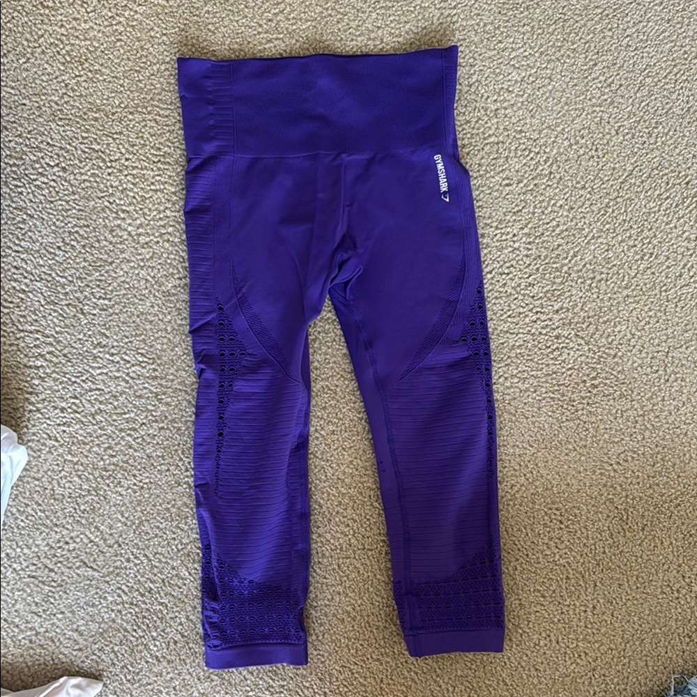 Gymshark Purple Leggings Athletic Stretchy